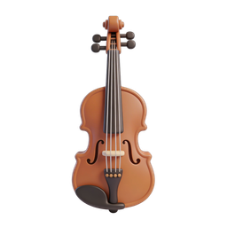Stylized Violin Icon for Music Projects