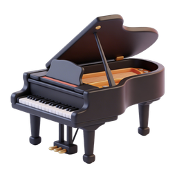 Elegant Grand Piano Icon for Music Projects