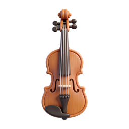 Stylish Violin Icon for Musical Themes