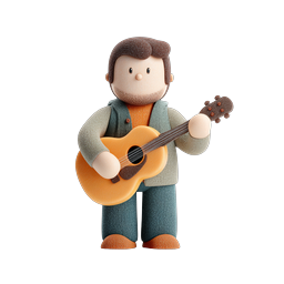 Charming Musician Icon for Creative Projects