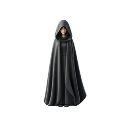 Icona di figura incappucciata misteriosa per design fantasy