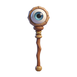Mystic Eye Staff 3D Icon - Fantasy Magic Scepter