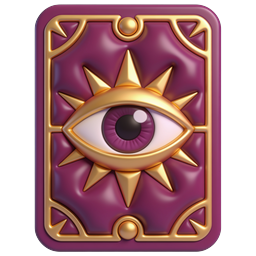 Mystic Eye Tarot Card Icon - Esoteric & Occult Design