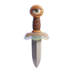Mystical Eyeball Dagger - Fantasy 3D Weapon Icon
