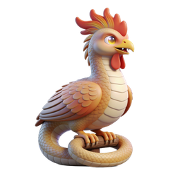 クリエイティブプロジェクト向けの神話のニワトリドラゴンアイコン