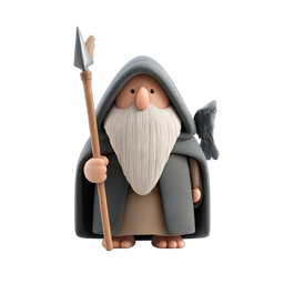 Charming Wise Man Icon for Educational Use