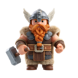 Playful Viking Warrior Icon for Creative Projects
