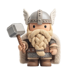 Playful Viking Warrior Icon for Creative Projects