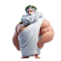 Greek God Icon - Strength and Wisdom Representation