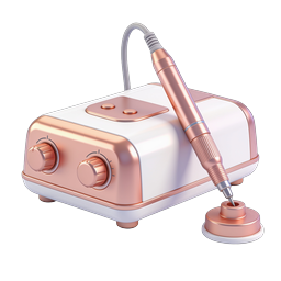 Professional Nail Drill Machine Icon - 3D Beauty Tool