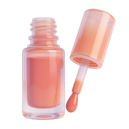 Nail Polish Bottle 3D Realistic Icon - Beauty Product