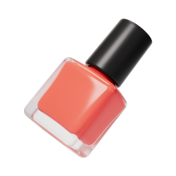 Nail Polish Bottle Icon | Beauty & Cosmetics 3D Design