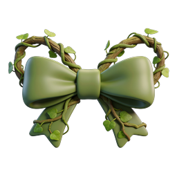 Natur-Fliegen-Icon - Botanisches 3D-Design im Clay-Stil