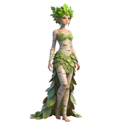 Enchanted Nature Spirit Dryad 3D Character Icon