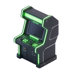 Neon Arcade Machine Gaming Cabinet Icon