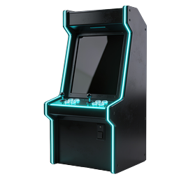 Neon Arcade Machine Icon | Retro Gaming Cabinet