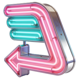 neon-back-arrow-icon