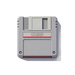 クラシック NES ゲームカセット アイコン - レトロゲーム PNG