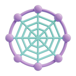 Network Dome 3D Icon | Geometric Connectivity Symbol