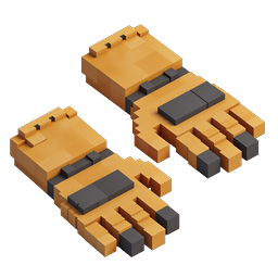 Isometric Network Plug Connector Icon - Voxel Style