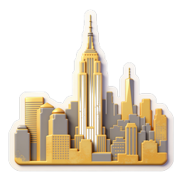 New York City Skyline Icon - Empire State Building