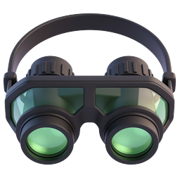 Icône 3D de lunettes de vision nocturne - NVG tactique