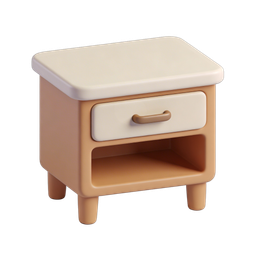 Stylish Nightstand Icon for Home Decor Projects