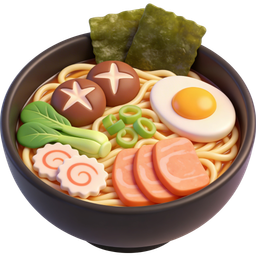 Vibrant Noodle Bowl Icon – Perfect for Food Apps