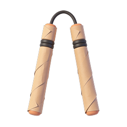 Nunchaku Kampfsportwaffe 3D-Icon