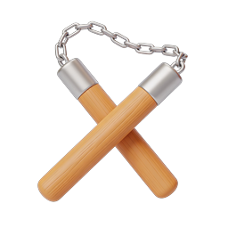 Nunchaku Martial Arts Weapon Icon | Karate Training