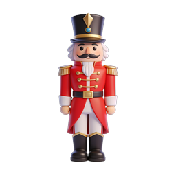 Nutcracker Soldier 3D Christmas Icon