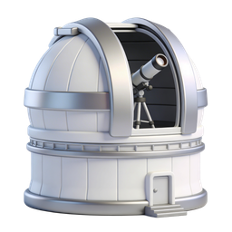 Detailed Observatory Icon for Astronomy Projects