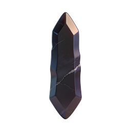 Obsidian Crystal Icon | Dark Gemstone 3D Render