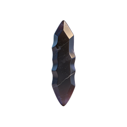 Icône de gemme en pointe de cristal d'obsidienne | Réaliste 3D