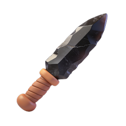 Obsidian Dagger Icon - Fantasy RPG Weapon Asset