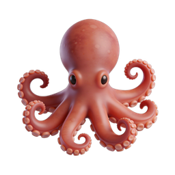 Whimsical Octopus Icon for Creative Projects