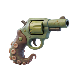 Octopus Tentacle Revolver Gun 3D Icon