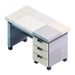 Icono isométrico de escritorio con archivador