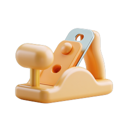 3D Clay-Style Office Stapler Icon - Modern Workspace Tool
