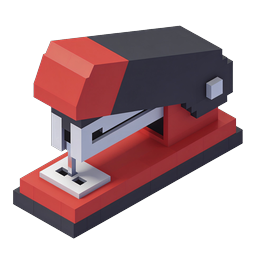 Isometrisches Hefter-Icon - 3D Bürobedarf