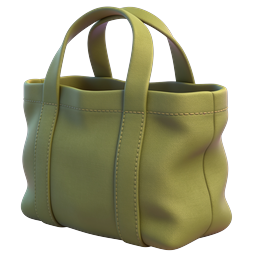 Olive Green Canvas Tote Bag Icon | 3D Realistic