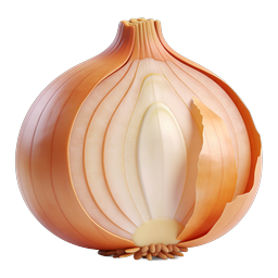 Realistisches Zwiebelschnitt-Icon | Gemüse-Illustration