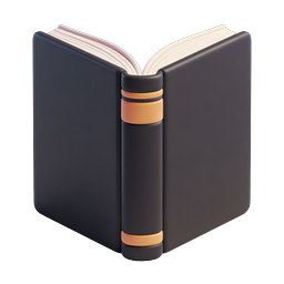 Open Book 3D Icon - Education & Reading Symbol