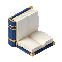 Open Book Icon - 3D Isometric Reading & Education