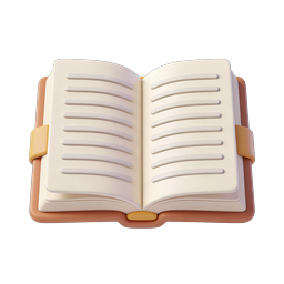 Open Book Icon - 3D Reading & Education Icon