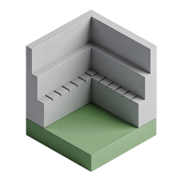 Open Box Isometric Storage Icon - 3D Container