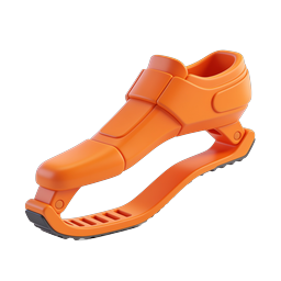 Orangefarbenes 3D-Icon für Sportsandalen für Sport & Schuhwerk