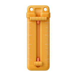 Orange Spring Clamp Tool 3D Icon | Workshop & DIY Graphics