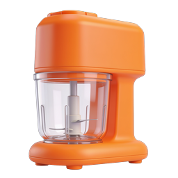 Orange Food Processor Kitchen Appliance Icon