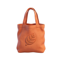 Orange Leaf Tote Bag Icon - Eco-Friendly Shopping